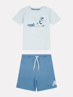 New Balance Ensemble t-shirt graphique et short ft Newbie Chase