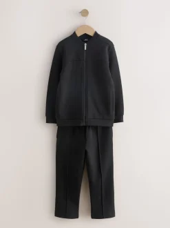 New Noir - Ensemble veste bomber en jersey élégant et jogging (3-16ans)