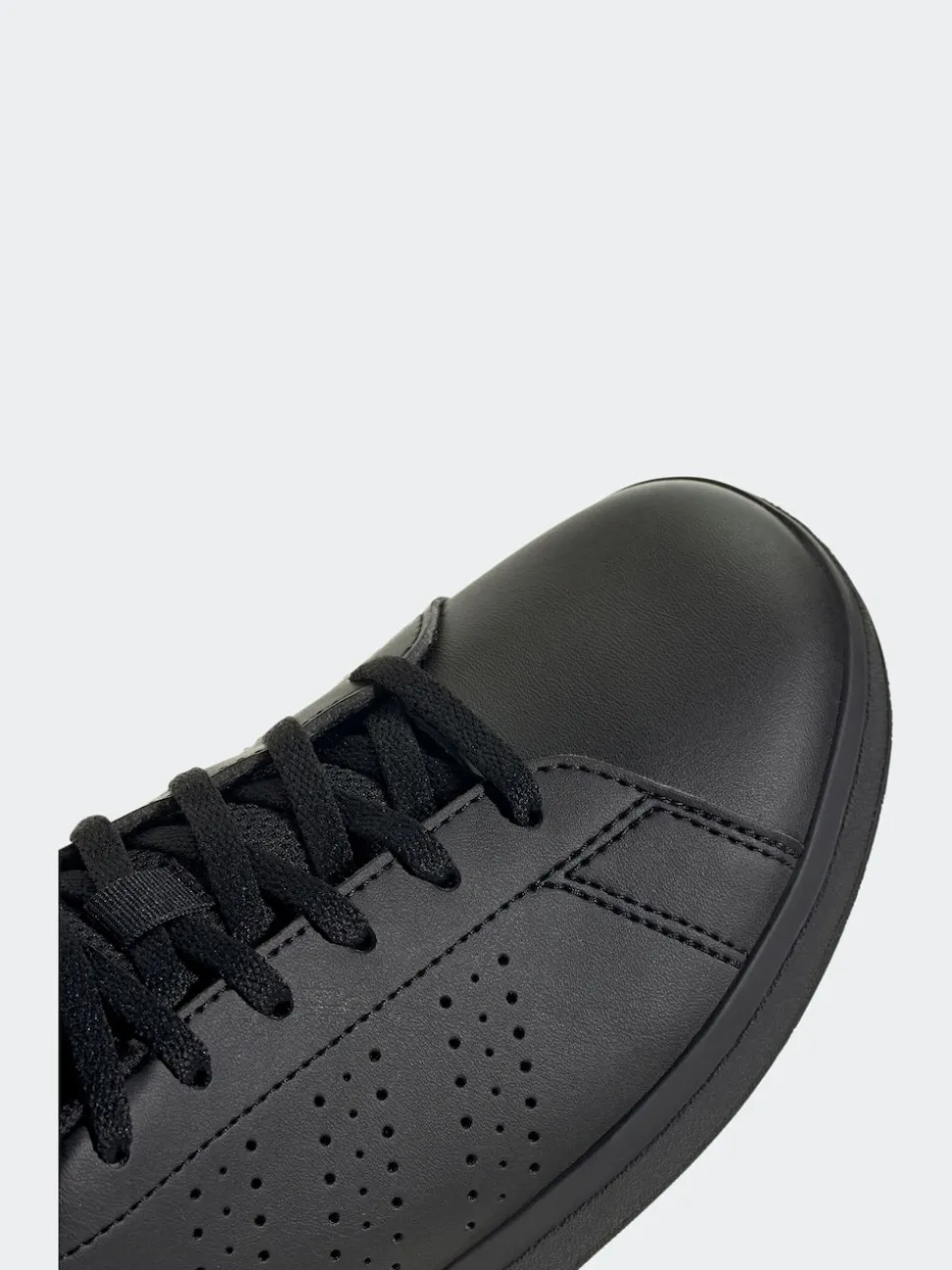 Noir - adidas Advantage Base 2.0 Baskets Dentelle Junior