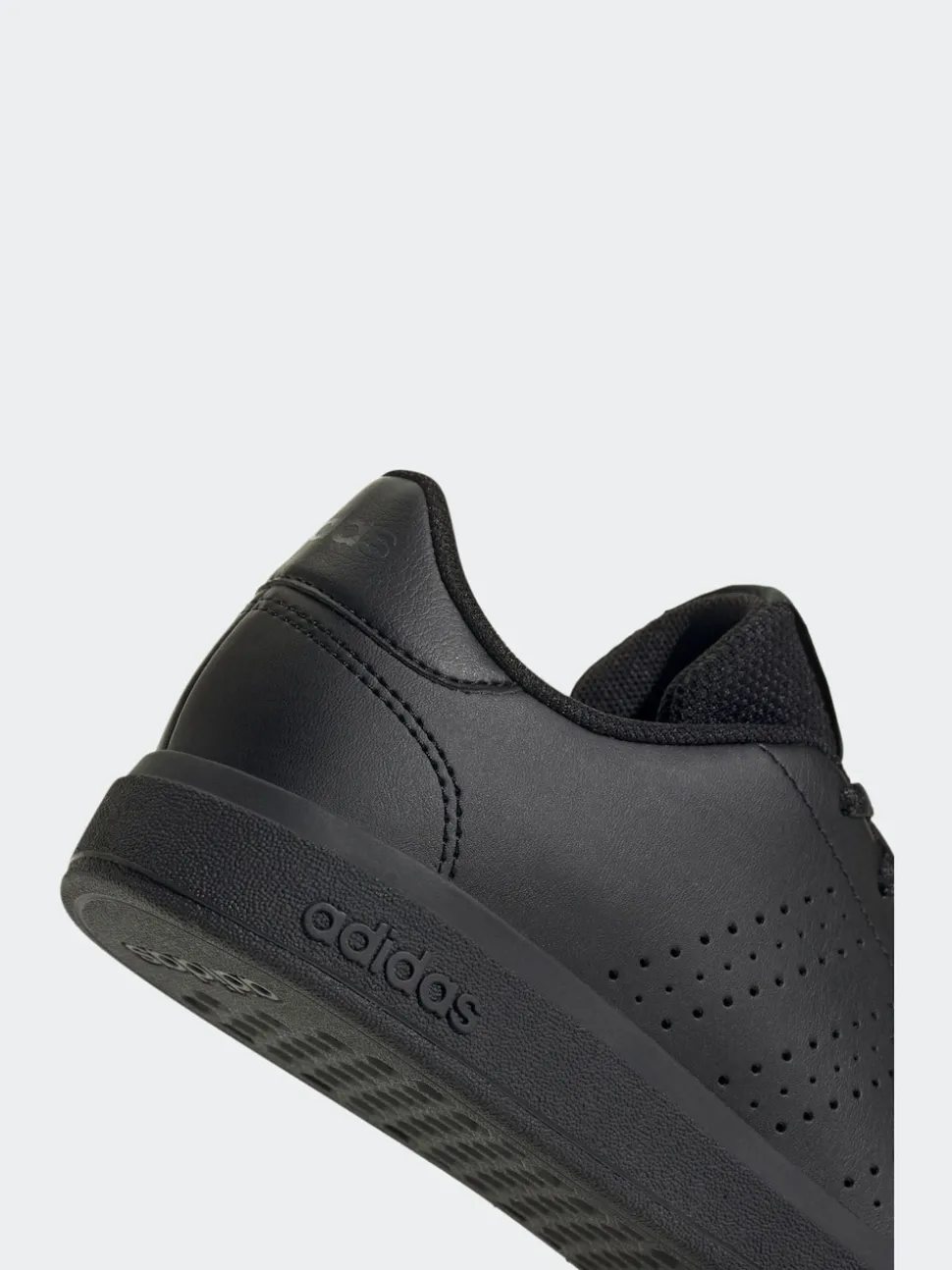 Noir - adidas Advantage Base 2.0 Baskets Dentelle Junior