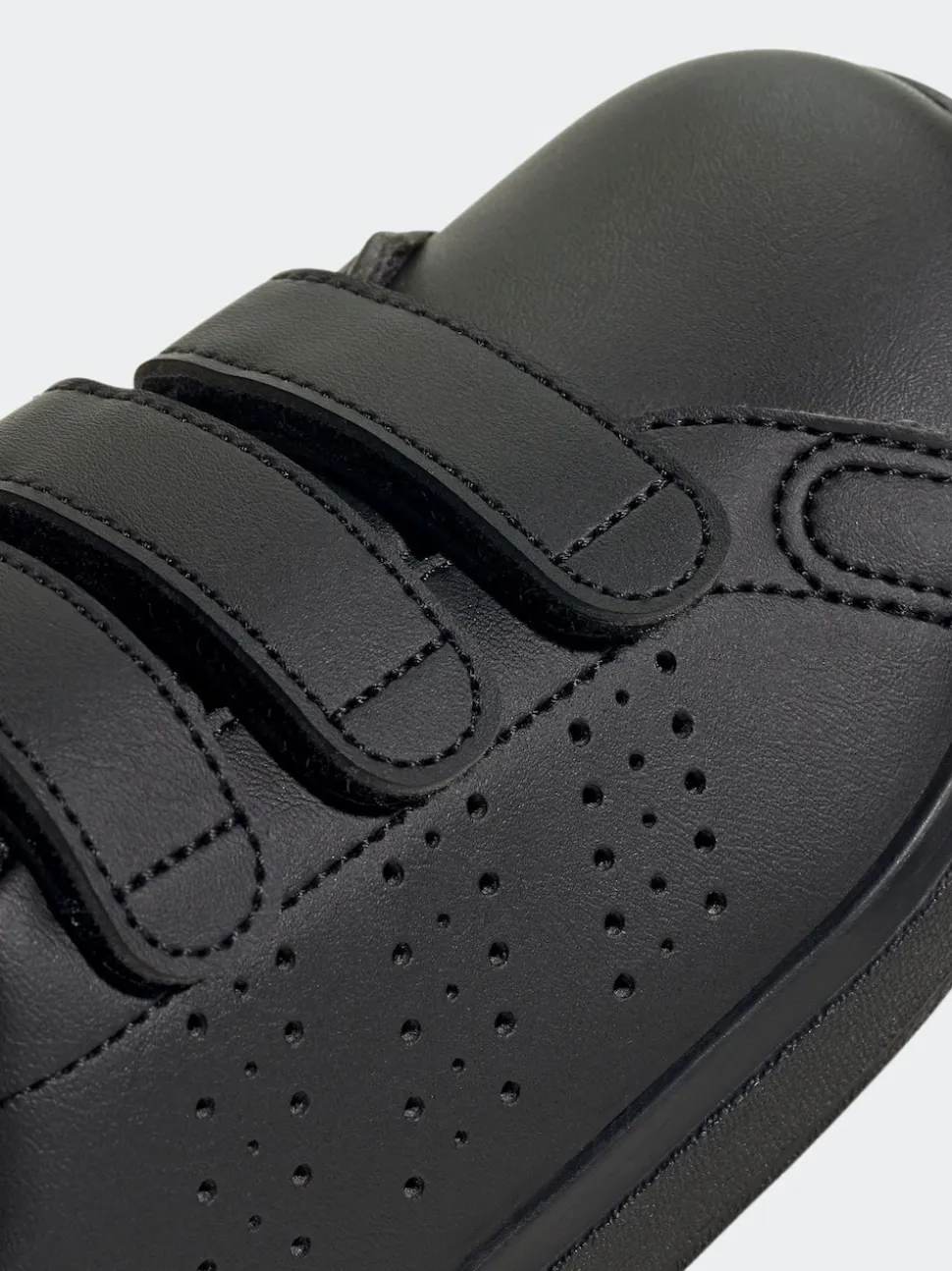 Noir - adidas Advantage Base 2.0 Baskets enfant à crochets et boucles