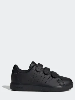 Noir - adidas Advantage Base 2.0 Baskets enfant à crochets et boucles
