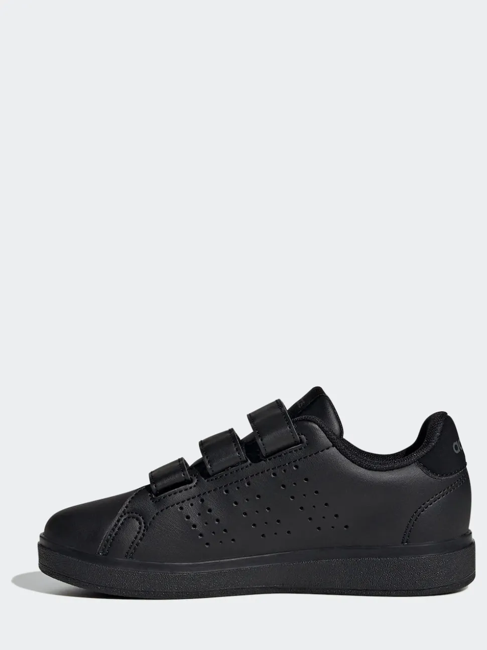 Noir - adidas Advantage Base 2.0 Baskets enfant à crochets et boucles