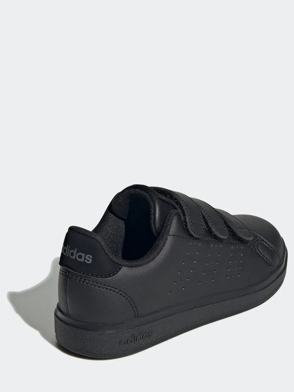 Noir - adidas Advantage Base 2.0 Baskets enfant à crochets et boucles