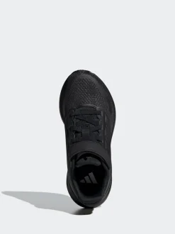 Noir - adidas Baskets de course Runfalcon 5 à lacets élastiques pour enfant