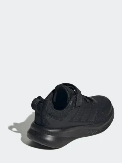 Noir - adidas Fortarun 4.0 Baskets enfant à crochets et boucles