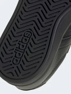 Noir - adidas Grand Court 3.0 Baskets enfant à lacets élastiques