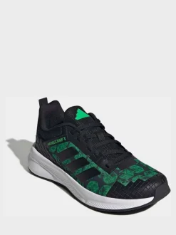 Noir - adidas Minecraft Fortarun 4.0 Baskets junior