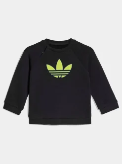Noir - adidas Originals Ensemble bébé Sweat-shirt Trèfle et Joggings