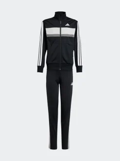 Noir - adidas Seasonal Essentials Tiberio 3-Rayure Tricot Kids Survêtement