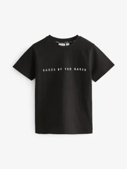 Noir - Baker by Ted Baker 100{T-shirt en coton