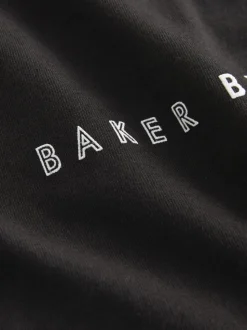 Noir - Baker by Ted Baker 100{T-shirt en coton