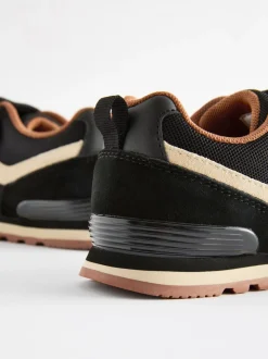 Noir - Baskets à lacets élastiques à une bride