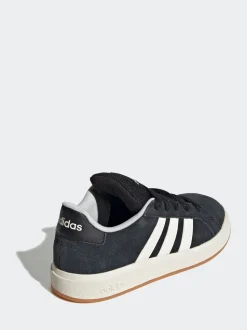 Noir - Baskets adidas Grand Court 00s en daim et dentelle pour enfant