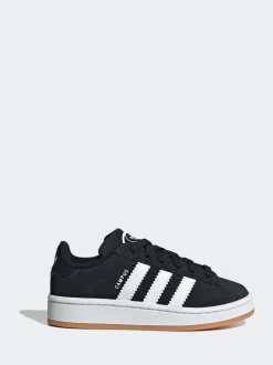 Noir - Baskets Adidas Original Campus 00s à lacets élastiques pour enfant