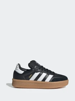 Noir - Baskets adidas Originals Samba XLG en dentelle junior