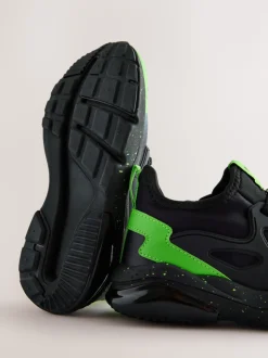 Noir - Baskets Minecraft à lacets élastiques