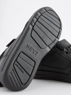 Noir - Baskets scolaires à lacets élastiques