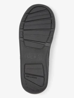 Noir - Baskets scolaires à lacets élastiques