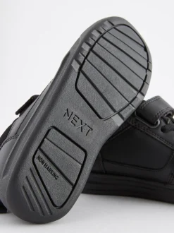 Noir - Baskets scolaires à lacets élastiques