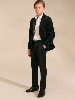 Noir - Blazer en velours (3-16ans)