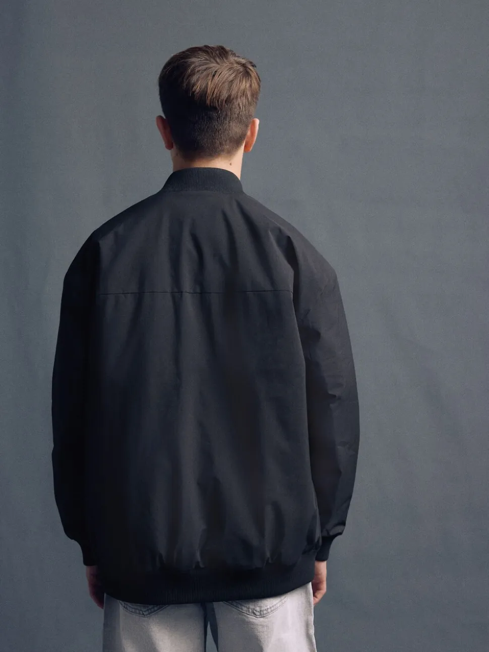 Noir - Blouson aviateur noir habillé (3-16ans)