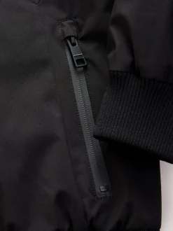 Noir - Blouson aviateur noir habillé (3-16ans)