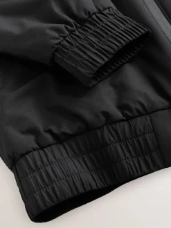 Noir - Blouson bomber imperméable (3-16ans)