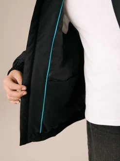 Noir - Blouson bomber imperméable (3-16ans)