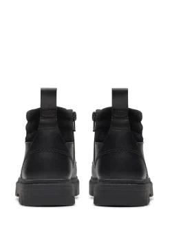 Noir - Bottes Clarks Lorcm Trail en cuir pour garçon