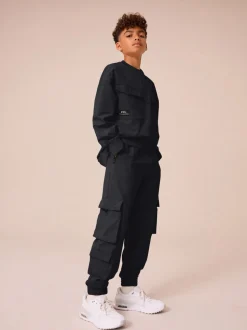 Noir - Cargos Premium Putty Pantalons (3-16yrs)