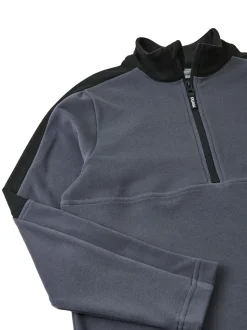 Noir - Chandail Reima en polaire Color-block à col zippé Laduille