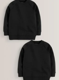 Noir - Chandail scolaire à col roulé (3-16ans)