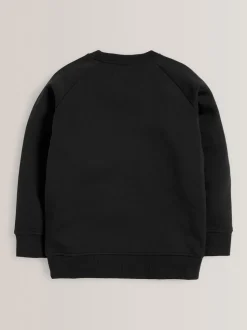 Noir - Chandail scolaire à col roulé (3-16ans)