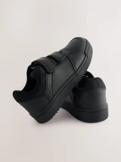 Noir - Chaussures d’école à 3 lanières à Fermeture par contact