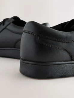 Noir - Chaussures d’école à lacets en cuir