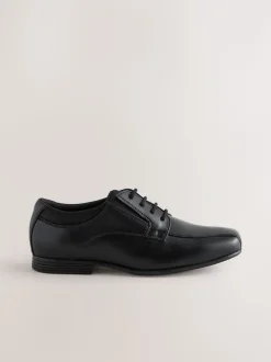 Noir - Chaussures d’école en cuir à lacets