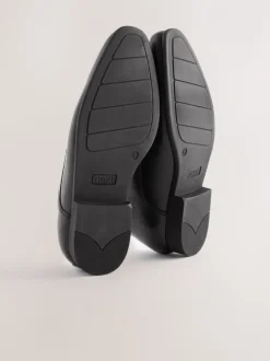Noir - Chaussures en cuir pour l’école Dentelle up