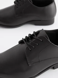 Noir - Chaussures en cuir pour l’école Dentelle up