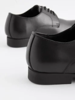 Noir - Chaussures en cuir pour l’école Dentelle up