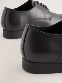 Noir - Chaussures en cuir pour l’école Dentelle up