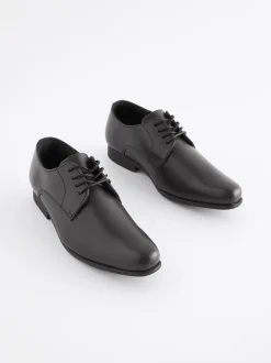 Noir - Chaussures en cuir pour l’école Dentelle up