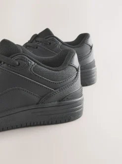 Noir - Chaussures School en cuir à lacets