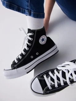 Noir - Converse Eva Baskets montante pour jeunes