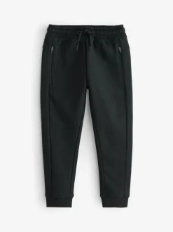 Noir - Coupe ajustée Zip Joggers (3-16yrs)