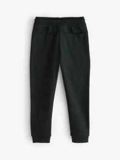 Noir - Coupe ajustée Zip Joggers (3-16yrs)