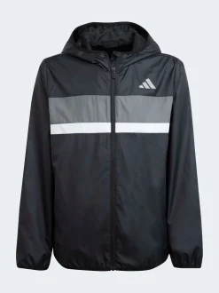 Noir - coupe-vent adidas Tiberio enfant