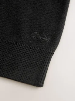 Noir - Débardeur Clarks unisexe en maille pour l’école