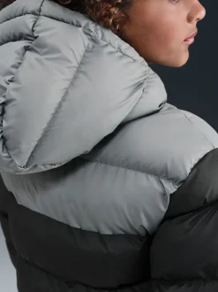 Noir - Doudoune Nike color block