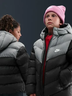 Noir - Doudoune Nike color block